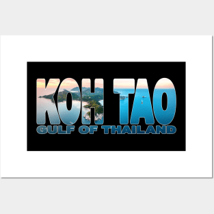 KOH TAO Gulf of Thailand - Beautiful Sunset Aerial Posters and Art